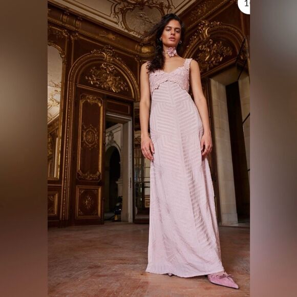 NWOT Free People Coastal Treasures Maxi Dress crochet size Medium - Picture 1 of 10